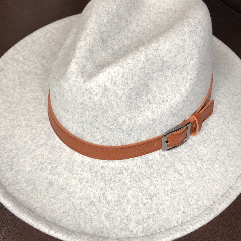 Light Grey Fedora Hat - Picture 4 of 6
